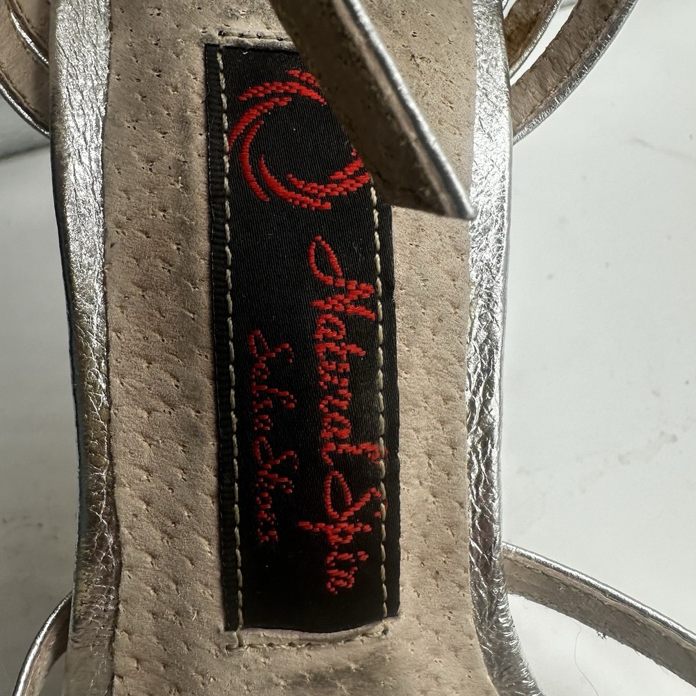 Natural Spin Strappy Tango Heels Dance Shoes Silver Women's Size 5.5 MSRP $106 - Picture 5 of 15